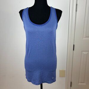 Victoria's Secret VSX Sport Blue Textured Racerback Tank Top Women's Size L
